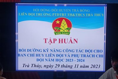 Tập huấn: Bồi dưỡng kỹ năng công tác đội cho BCH liên đội và Phụ trách chi